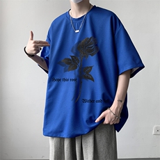 华夫格t恤男短袖男大码五分袖大皂风HT73279-P22，男装T恤，电商A040