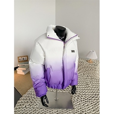 XZ-230-1MY702假模简约轻奢百搭扎染渐变休闲立领面包服P118控158，鞋类箱包手腕包，星座230-1