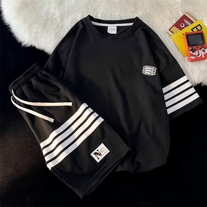 男潮流休闲套装宽松套装运动套装XF18P40图片
