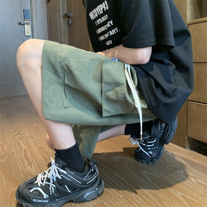 夏季五分裤男款工装休闲外穿男生运动大码宽松短裤薄款ZJ21-P35图片