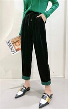 秋款高品质丝绒裤，纯黑，不容倒绒，不泛白M一XXL，其它，简 影