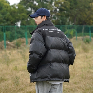冬季高街痞帅棉衣皮夹克男女款加厚保暖面包服美式外套棉服图片