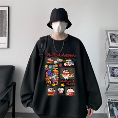 华夫格卫衣圆领卫衣男大码长袖t恤男外套HW76311-P30，男装卫衣，电商A040