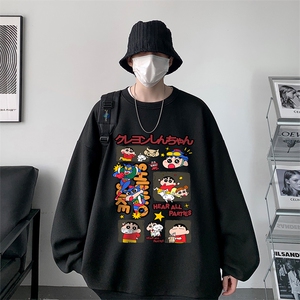 华夫格卫衣圆领卫衣男大码长袖t恤男外套 HW76311-P30图片