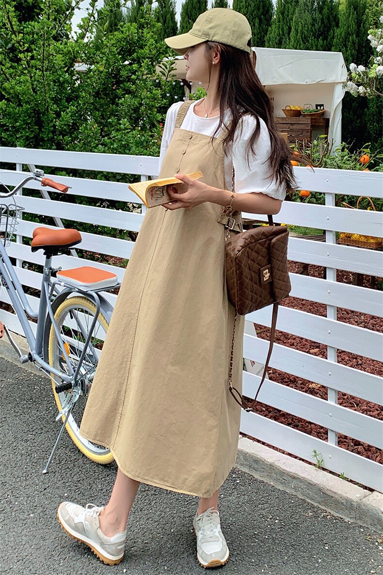 【主推现货】减龄甜美小清新背带连衣裙两件套5022P135K198,女装套装/套裙,2C166