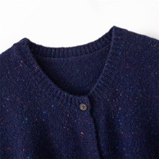 2025年秋季新款彩点针织圆领羊绒马甲时尚休闲通勤百搭，女装羊绒衫，博友羊绒