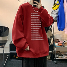 抖音供货、重磅360克现货字母印花圆领卫衣宽松HD019-1-YL4326，男装卫衣，电商019-1