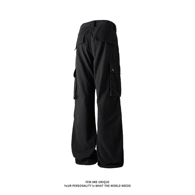 夏季牛仔裤C7119-TP4579美式直筒vibe大口袋伞兵打褶工装裤男,男装牛仔裤,电商A102