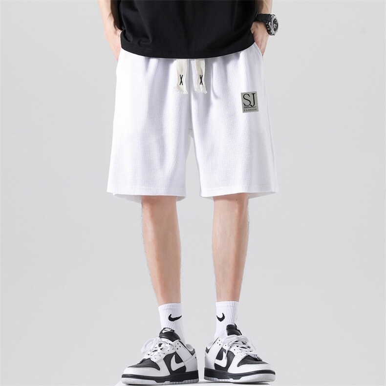 2026夏季现货新款男士印花华夫格五分裤短裤宽松1210-2-DK727-P15,男装牛仔裤,星座1816-2（原1210–2）