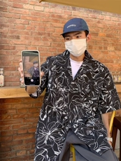 五分袖夏季衬衫纯色青春流行潮日常潮流男气质百搭文艺，男装衬衫，星座716-2