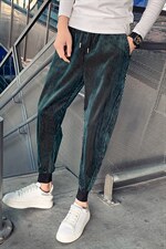 灯芯绒裤子男韩版潮流2025秋冬季网红同款纯色休闲裤潮流百搭裤子，男装休闲裤，电商A327