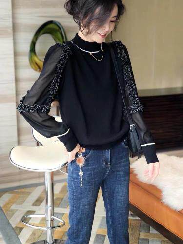 新款衬衣十亮丝绒小衫，时尚潮流，女装，嘉福利市