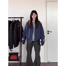 美式街头飞行夹克外套男女春秋2025新款设计感宽松刺绣情侣棒球服，男装夹克，星座410-6（原星座1304-1）