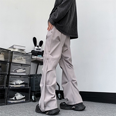 8XL-M休闲裤男春夏加肥加大码西裤高街显瘦拖地裤9026p68控88，男装休闲裤，电商D206-1
