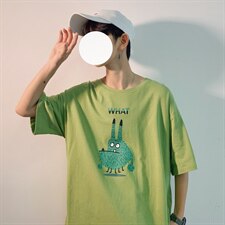 纯棉！2021春夏季男士短袖T恤百搭潮流学生体恤半袖上衣T213P20，男装T恤，电商B220