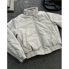 水泥灰羊羔毛立领座山雕棉服男冬哈灵顿飞行夹克厚外套M6062，男装夹克，星座1116A（原606A-3）