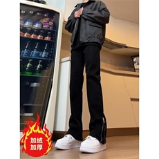 裤脚拉链牛仔裤男百搭新款直筒裤513ACK2782常规P37加绒P43，男装牛仔裤，星座513A