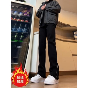 裤脚拉链牛仔裤男百搭新款直筒裤513ACK2782常规P37加绒P43
