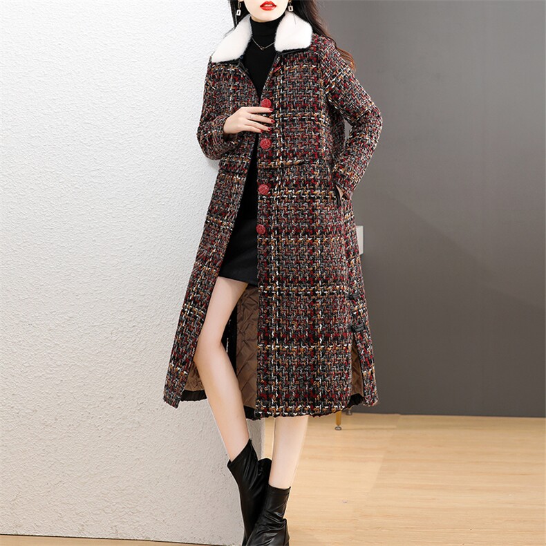 2022年冬季新款加厚毛呢外套2210，女装毛呢外套，橙子家