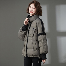 2023冬装新款时尚百搭潮流气质短款休闲减龄小个子棉服外套女，女装棉衣/棉服，丽影随形