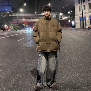 外景冬季百搭面包服男潮设计感宽松保暖棉衣立领外套MF00426/P90图片