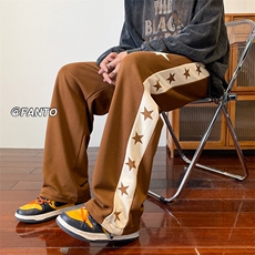 抖音品质美式高街运动休闲裤大码p50控6850棉，男装休闲裤，电商D232A