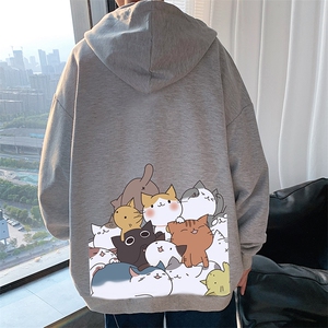 KS21162-P38 加绒-P43 连帽开衫卫衣男运动外套大码班服图片