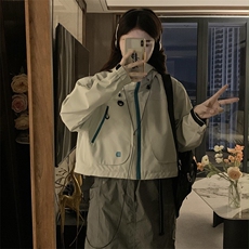 2025年秋季防风短款冲锋衣女连帽户外夹克外套C846-P88，男装夹克，星座911-2(原星座613-2）