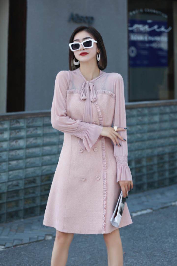 秋装新品连衣裙，女装连衣裙，千利红