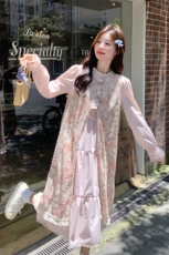 秋装新款！大量！罩衫连衣裙两件套2C133-8962-P165-K228，女装套装/套裙，2C133