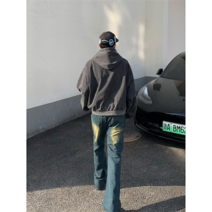 B221 美式ins高街暗黑光版修身微喇牛仔裤 LK23137-P55 控78图片