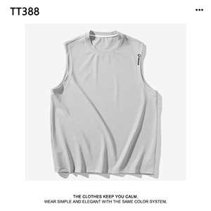 夏季透气亲肤冰丝时尚无袖短袖 TT388特批-34图片