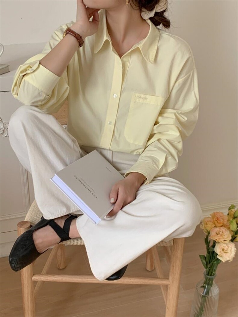 【现货】糖果色韩版宽松衬衣，其它，DAP