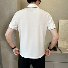 夏季新款男士短袖T恤时尚百搭休闲上衣潮牌半袖Polo衫PL8601-P65，男装T恤，电商A237