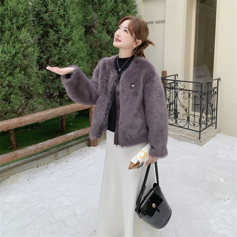 环保皮草毛毛外套82705款p195k298,女装短外套,2B076