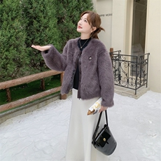 环保皮草毛毛外套82705款p195k298，女装短外套，2B076