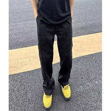 现货百搭宽松直筒休闲裤男款美式斜切工装微喇长裤子WLX022-P36，男装工装外套，星座1008