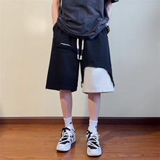 工装短裤男士夏季潮牌宽松日系大码休闲男款美式复古五分裤子男生，男装休闲裤，四季星座218-1