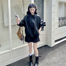 皮衣外套-9211-P155-K238，女装短外套，2C168