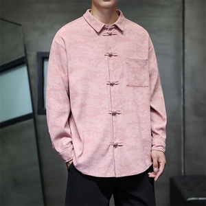 2026春装新款 灯芯绒 清明上河图 风盘扣唐装汉服 2535-P60图片