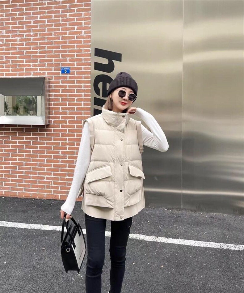 2021新款现货马甲羽绒服，女装马甲，溪肆