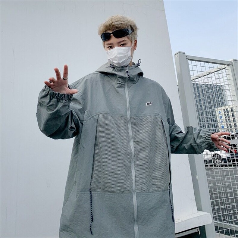 2025户外薄款防晒衣夏季透气运动外套防紫外线防晒服JK142,男装夹克,星座1108
