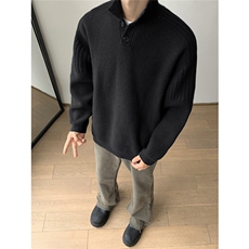 (风）秋冬新款高克重1结构织法可变高领翻领毛衣TM08-P83，男装针织衫/毛衣，星座1315