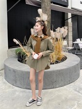 秋季披肩衬衫，女装衬衫，吉之红