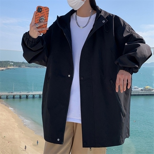 JK8002/P60春装新款现货港风防水冲锋衣夹克男潮流外套大码潮上衣图片