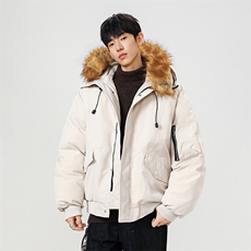 美式毛领派克棉服男冬季加厚工装棉衣情侣外套M060-P110迷彩P115，男装棉衣，星座308B-2