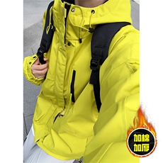 现货5W件冬季三防美式boxy解构连帽雪山冲锋衣棉衣男女棉服厚外套，男装夹克，电商A443