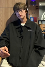 ！2025夏季新款男士新中式长袖衬衫风印花衬衣CS203特P38，男装衬衫，电商B220