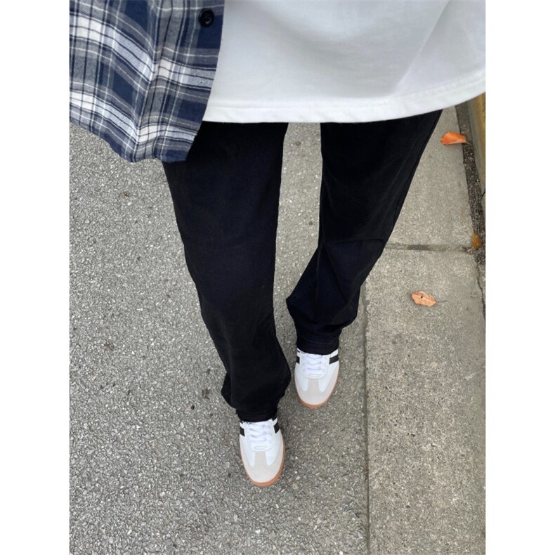 【有货】N083HH-特P32黑色修身直筒牛仔裤男美式高街cleanfit裤子,男装牛仔裤,星座1007（原301D）