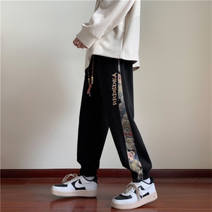 K2386批50控68 秋季新款民族风休闲卫裤男裤子长裤图片